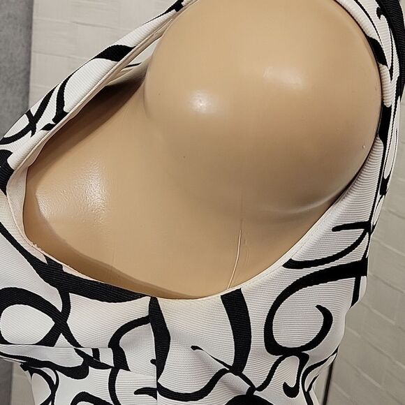 LONDON ROUND NECK SLEEVELESS HIDDEN ZIPPER WOMAN DRESS - Picture 12 of 16